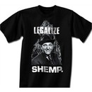 Three Stooges T-shirt Funny Legalize Shemp Adult Black Tee Shirt