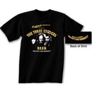 Three Stooges T-shirt Knucklehead Brewing Company Black Tee Shirt