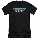 The Amazing Race Slim Fit Shirt Bar Logo Black T-Shirt