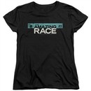 The Amazing Race Womens Shirt Bar Logo Black T-Shirt