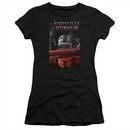 The Amityville Horror Juniors Shirt Cold Red Black T-Shirt