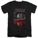 The Amityville Horror Slim Fit V-Neck Shirt Cold Red Black T-Shirt