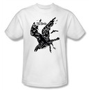 The Birds T-shirt Movie Title Adult White Tee Shirt