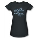 The Blues Brothers Juniors  T-shirt Movie Chicago Charcoal Tee Shirt