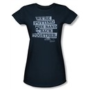 The Blues Brothers Juniors T-shirt Movie Band Back Navy Blue Tee Shirt