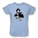 The Blues Brothers Ladies T-shirt Movie Women Light Blue Tee Shirt
