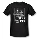 The Blues Brothers Slim Fit T-shirt Movie Hit It Adult Black Tee Shirt