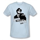 The Blues Brothers Slim Fit T-shirt Movie Adult Light Blue Shirt