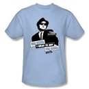 The Blues Brothers T-shirt Movie Adult Light Blue Tee Shirt
