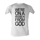 The Blues Brothers T-shirt Mission From God Adult White Tee Shirt