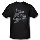 The Blues Brothers T-shirt Movie It's Dark Adult Black Tee Shirt