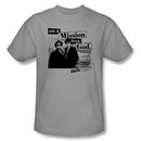 The Blues Brothers T-shirt Movie Mission Adult Silver Tee Shirt