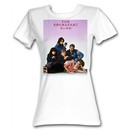 The Breakfast Club Juniors T-Shirt Movie BFC Poster White Tee Shirt