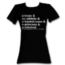 The Breakfast Club Juniors T-Shirt  BFC Word Up Black Tee Shirt