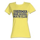 The Breakfast Club Juniors T-Shirt BFC Math Club Light Yellow Tee
