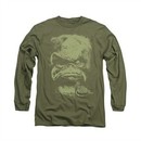 The Dark Crystal Shirt Aughra Long Sleeve Military Green Tee T-Shirt
