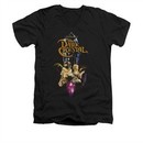 The Dark Crystal Shirt Crystal Quest Slim Fit V Neck Black Tee T-Shirt
