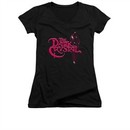 The Dark Crystal Shirt Juniors V Neck Bright Logo Black Tee T-Shirt