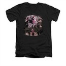 The Dark Crystal Shirt Power Mad Slim Fit V Neck Black Tee T-Shirt