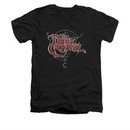 The Dark Crystal Shirt Symbol Logo Slim Fit V Neck Black Tee T-Shirt