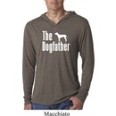 The Dog Father White Print Lightweight Hoodie Shirt