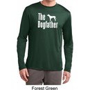 The Dog Father White Print Mens Moisture Wicking Long Sleeve Shirt