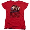 The Goldbergs Womens Shirt Big Tasty Red T-Shirt
