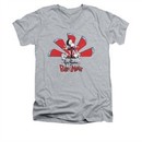 The Grim Adventures Of Billy & Mandy Shirt Slim Fit V Neck Grim Adventures Athletic Heather Tee T-Shirt