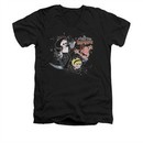 The Grim Adventures Of Billy & Mandy Shirt Slim Fit V Neck Splatter Cast Black Tee T-Shirt