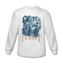 The Hobbit Battle Of The Five Armies Shirt Main Characters Long Sleeve White Tee T-Shirt