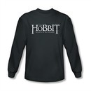The Hobbit Battle Of The Five Armies Shirt Ornate Logo Long Sleeve Charcoal Tee T-Shirt