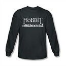The Hobbit Battle Of The Five Armies Shirt Walking Logo Long Sleeve Charcoal Tee T-Shirt