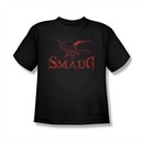 The Hobbit Desolation Of Smaug Shirt Kids Dragon Black Youth Tee T-Shirt