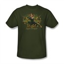 The Hobbit Desolation Of Smaug Shirt Tauriel Adult Military Green Tee T-Shirt