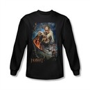 The Hobbit Desolation Of Smaug Shirt Thranduil's Realm Long Sleeve Black Tee T-Shirt
