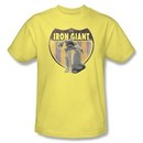 The Iron Giant Kids T-Shirt Movie Robot Patch Banana Shirt Tee Youth
