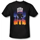 The Iron Giant Kids T-Shirt Movie Robot Poster Black Shirt Youth
