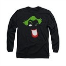 The Joker Shirt Simplified Long Sleeve Black Tee T-Shirt