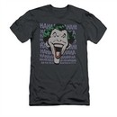 The Joker Shirt Slim Fit HA HA HAAA Charcoal T-Shirt