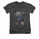The Joker Shirt Slim Fit V-Neck Big Step Charcoal T-Shirt