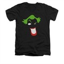 The Joker Shirt Slim Fit V-Neck Simplified Black T-Shirt
