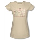 The L Word Juniors Shirt Chart Cream T-shirt Tee