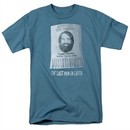 The Last Man On Earth Shirt Anyone Out There Slate Blue T-Shirt