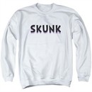 The Last Man On Earth Sweatshirt Skunk Adult White Sweat Shirt