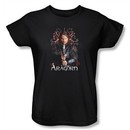 The Lord Of The Rings Ladies T-Shirt Aragorn 2 Black Tee Shirt