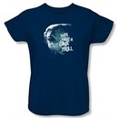 The Lord Of The Rings Ladies T-Shirt Cave Troll Navy Blue Tee Shirt