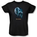 The Lord Of The Rings Ladies T-Shirt Sneaking Gollum Black Tee Shirt