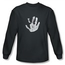 Lord Of The Rings Long Sleeve T-Shirt White Hand Of Saruman Charcoal