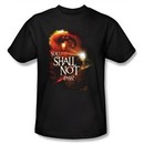 The Lord Of The Rings T-Shirt You Shall Not Pass Adult Black Tee Shirt