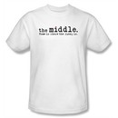 The Middle T-shirt TV Show Logo Adult White Tee Shirt